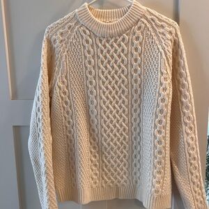 Cable Knit Cream Sweater